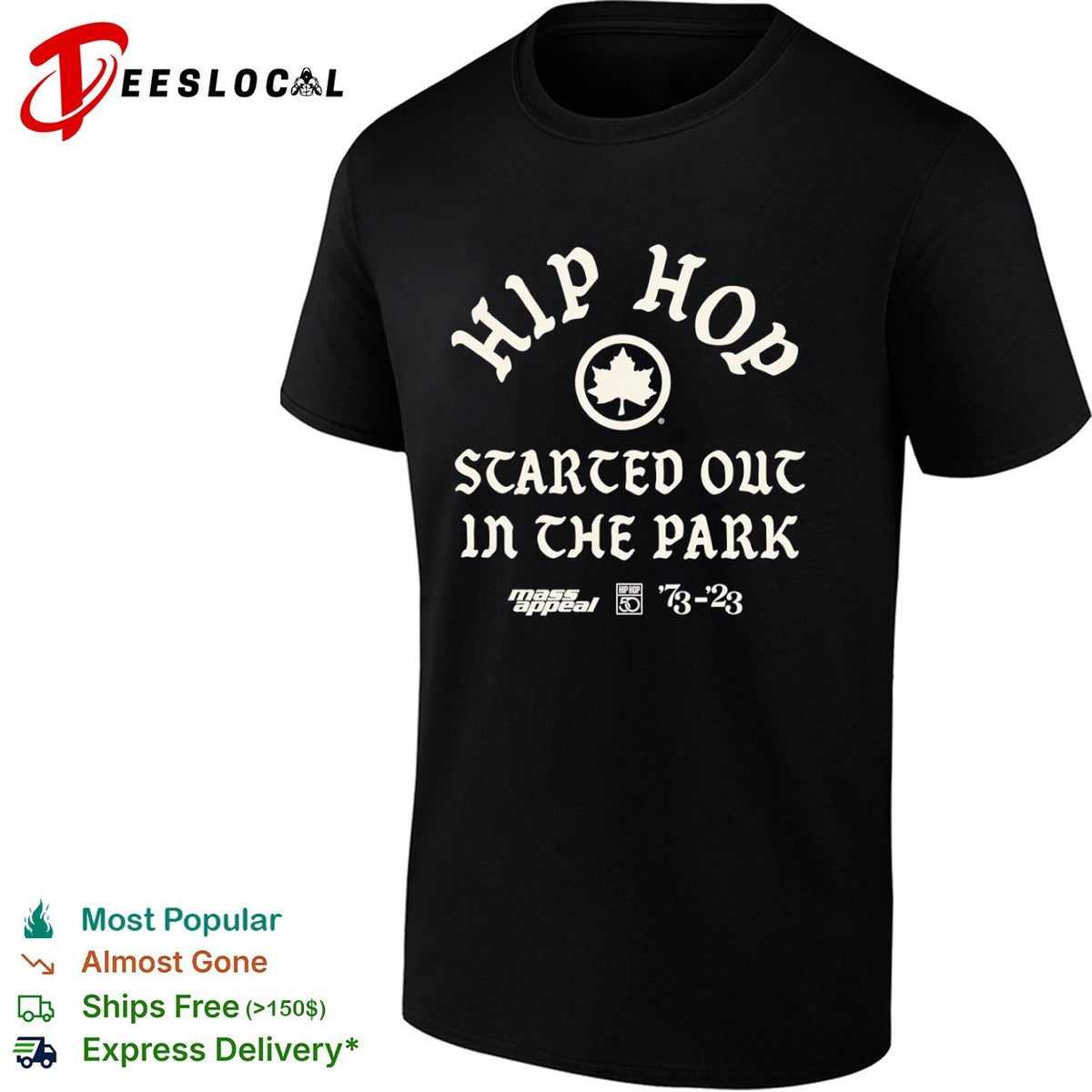 Hip Hop Started Out In The Park Mass Appeal 50th Anniversary shirt
