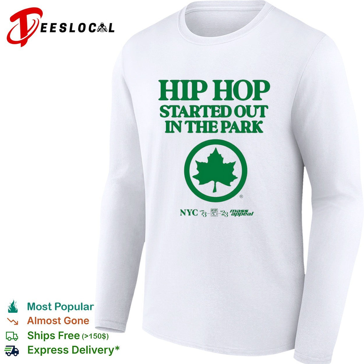 Hip Hop Started out in the Park NYC 1973 2023 Mass Appeal 50th Anniversary shirt