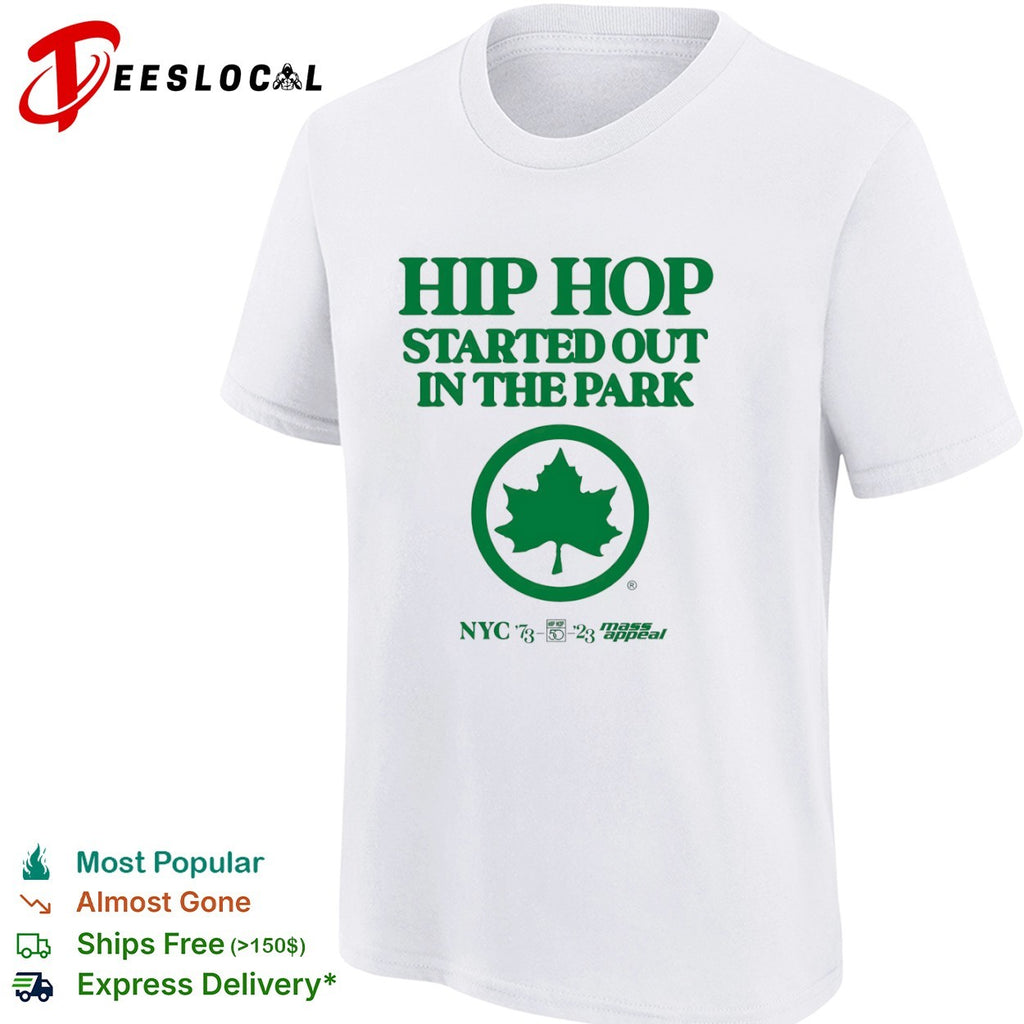 Hip Hop Started out in the Park NYC 1973 2023 Mass Appeal 50th Anniversary shirt