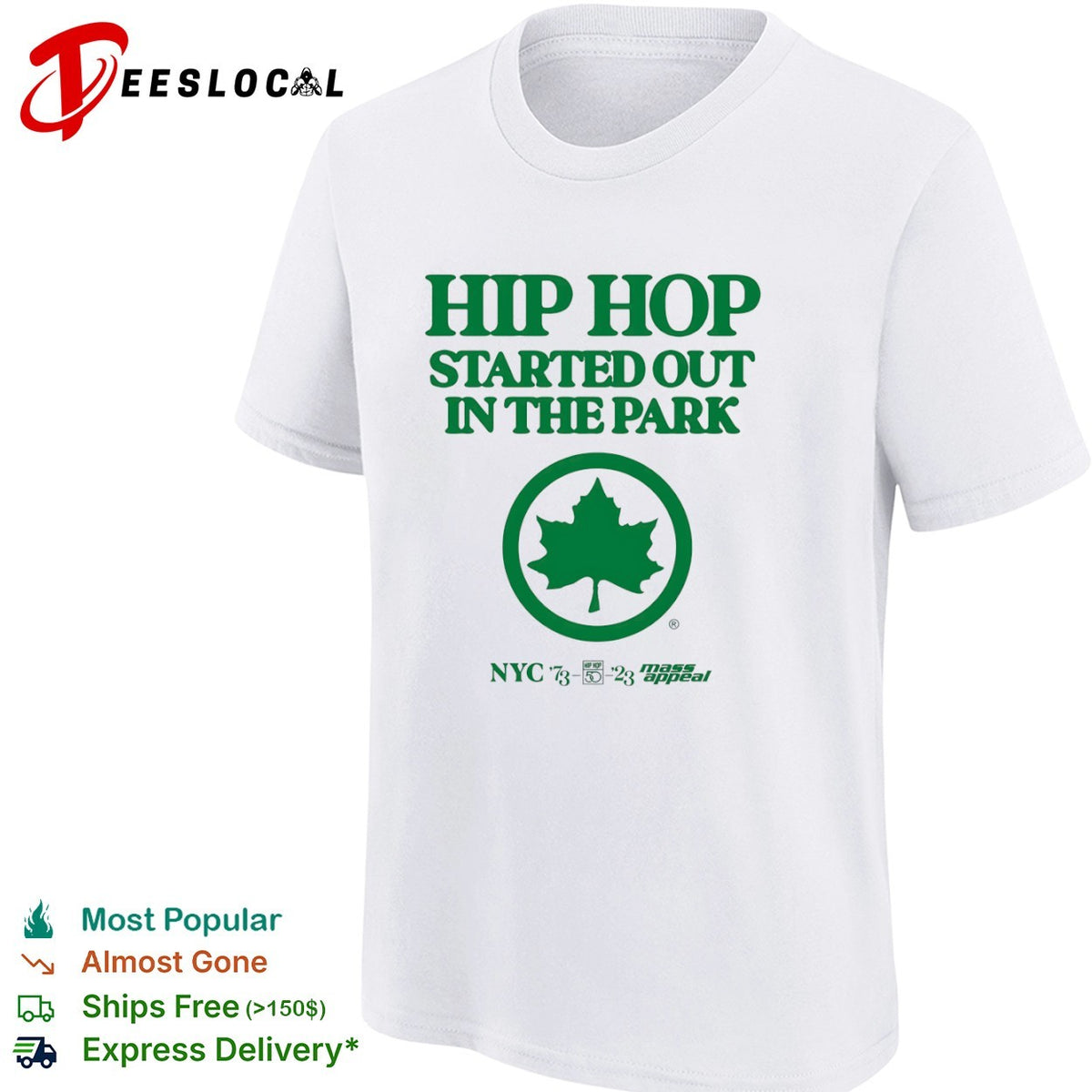 Hip Hop Started out in the Park NYC 1973 2023 Mass Appeal 50th Anniversary shirt