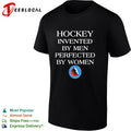 Hockey Hall of Fame sports equality player logo invented by men perfected by women shirt