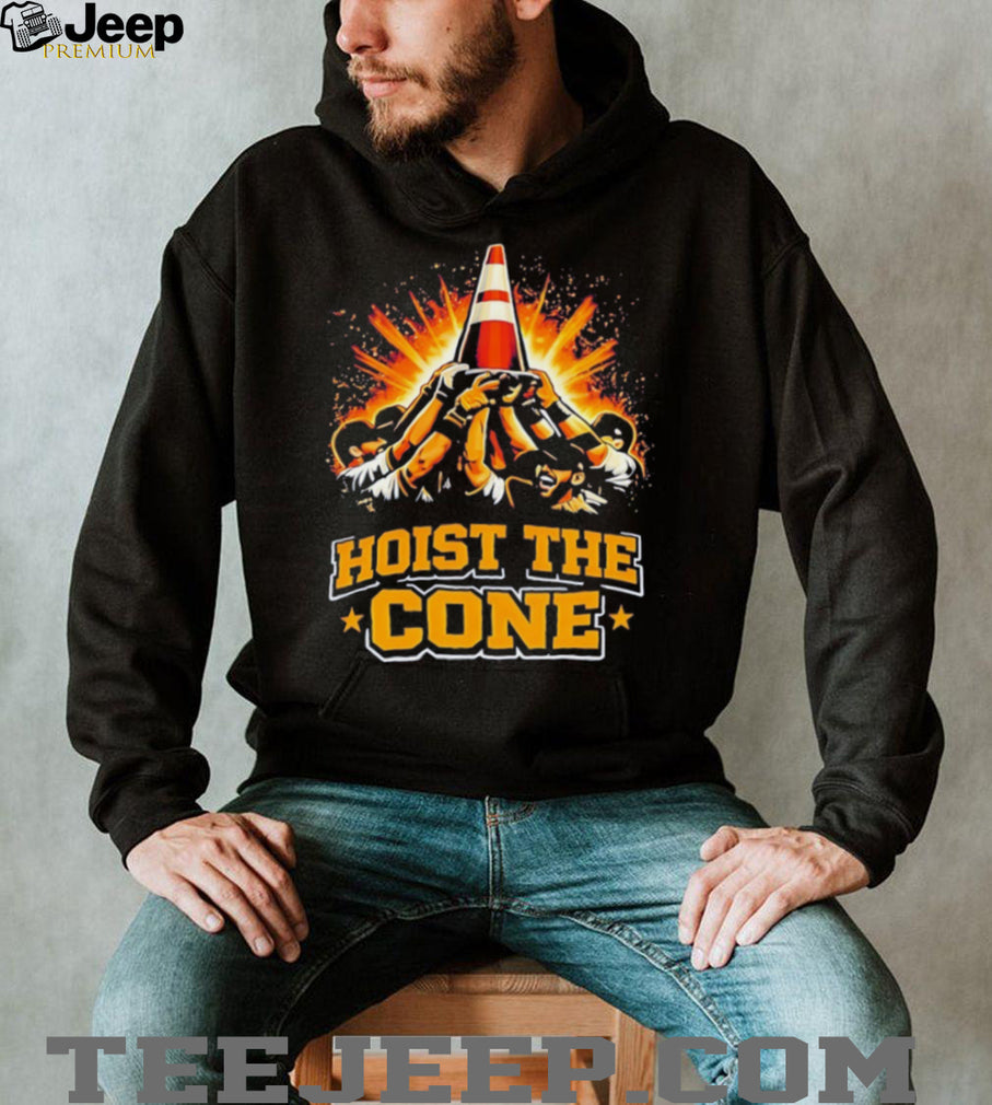 Hoist The Cone Funny Sports Fans Celebration Victory T Shirt
