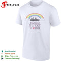 Homo sweet home rainbow pride city skyline LGBTQ graphic shirt