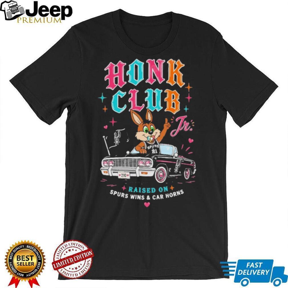 Honk Club Jr Raised On Spurs Wins & Car Horns Kid’s T Shirt