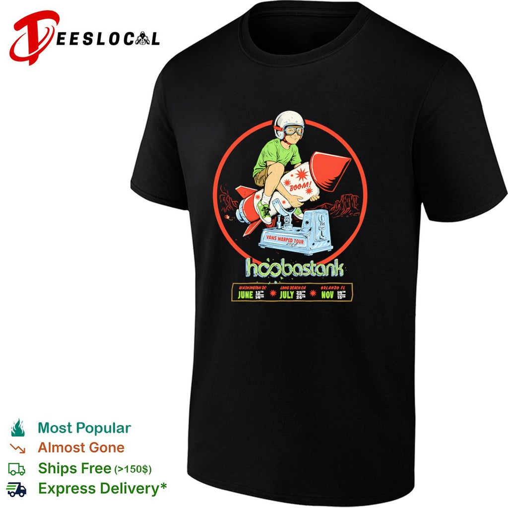 Hoobastank Vans Warped Tour 2026 Washington DC Long Beach CA Orlando FL shirt