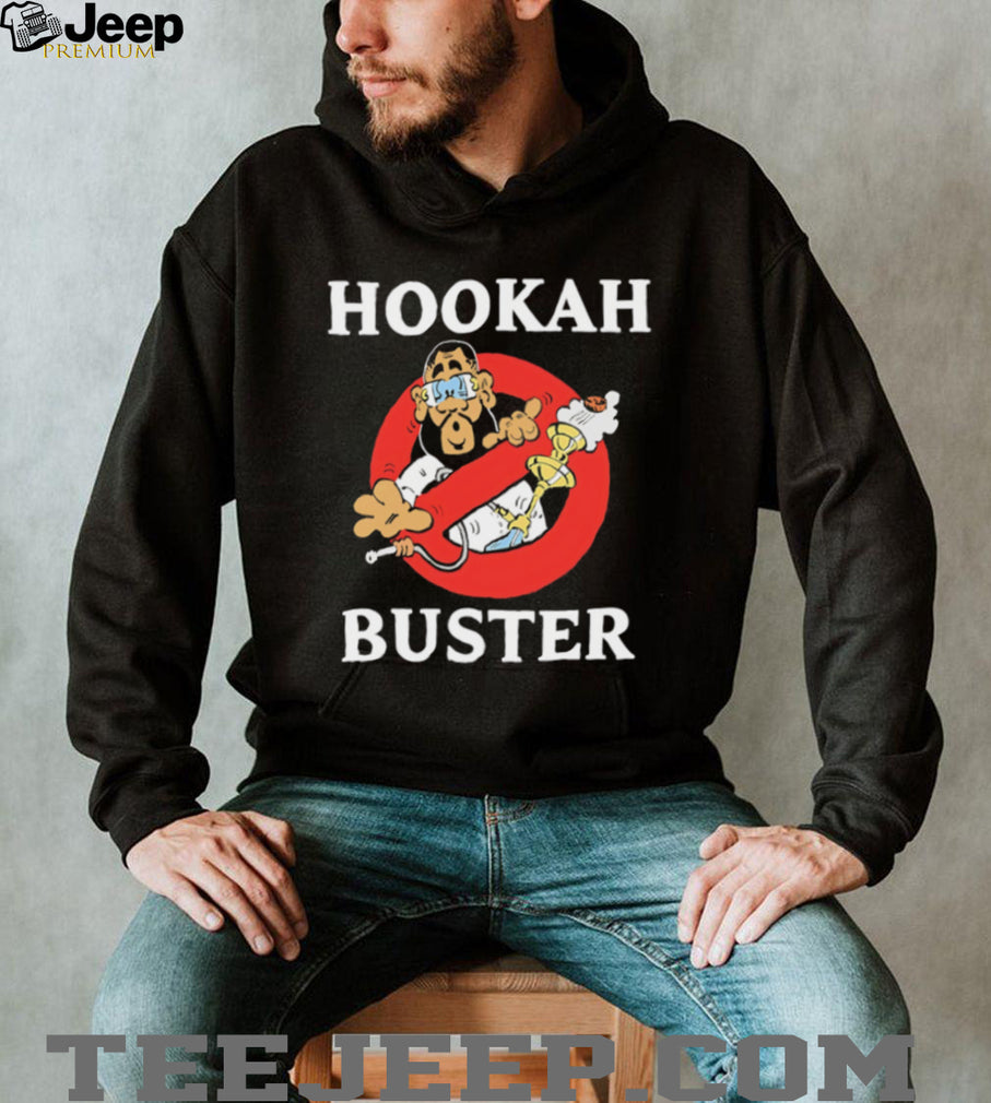 Hookah Buster Funny Parody Cartoon Smoke Enthusiast T Shirt