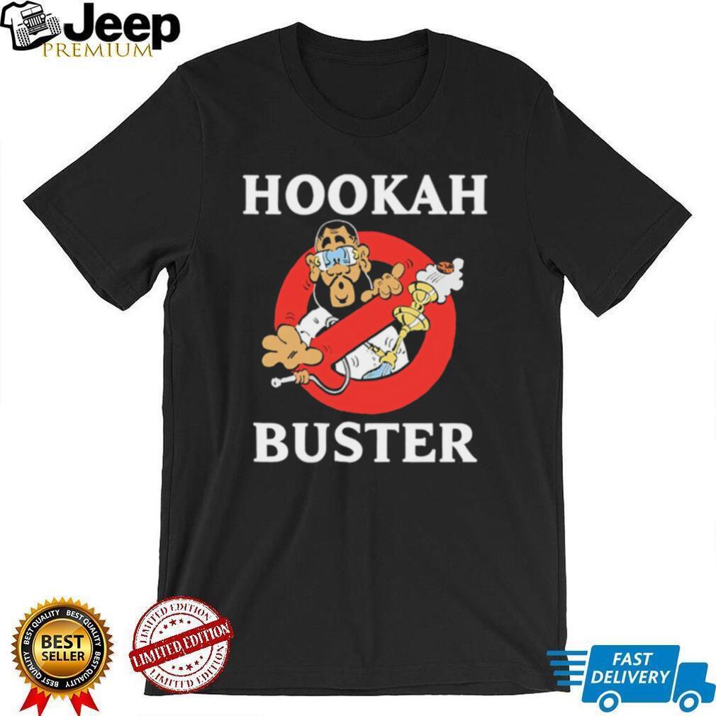 Hookah Buster Funny Parody Cartoon Smoke Enthusiast T Shirt