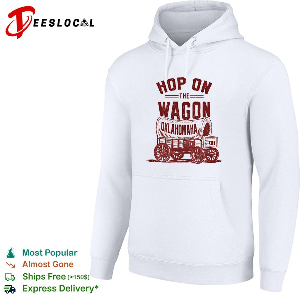 Hop on the wagon Oklahomaha Oklahoma Omaha NCAA humor shirt