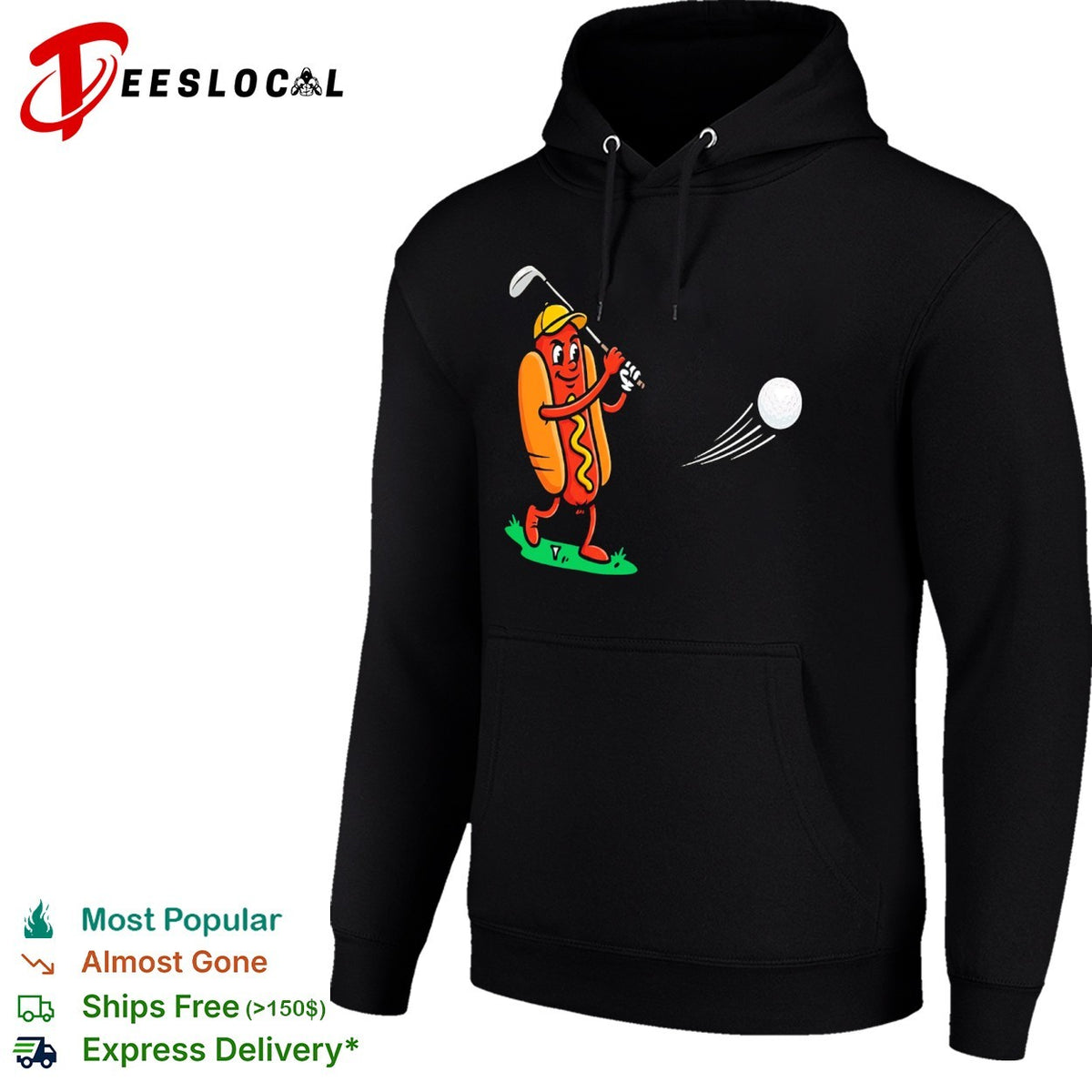 Dog Golf Player Cartoon Sports shirt