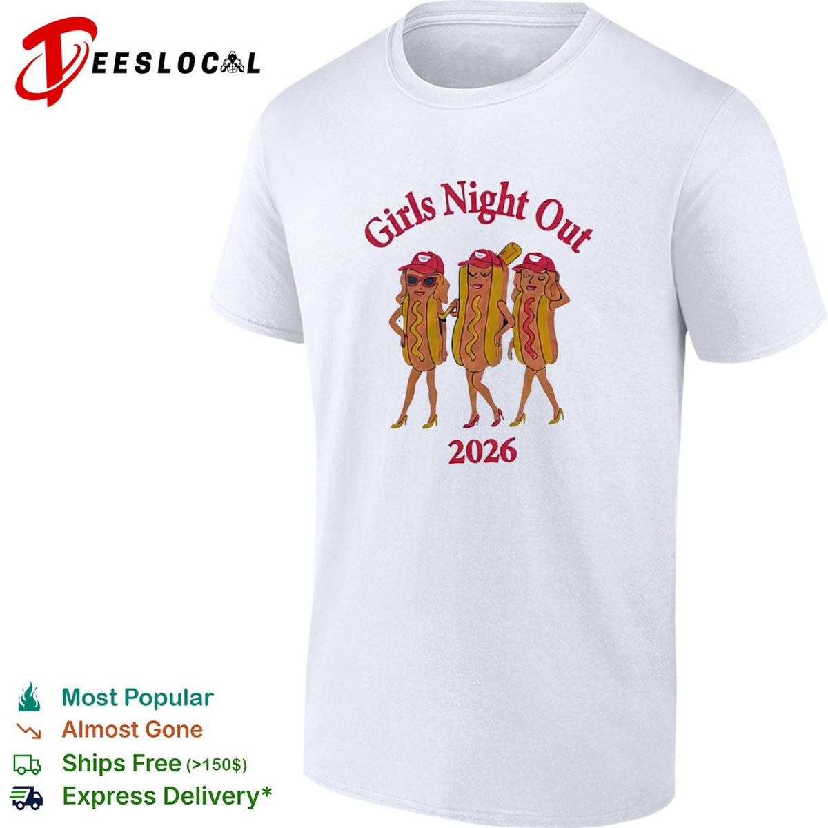 Hotdogs Girls Night Out 2026 shirt