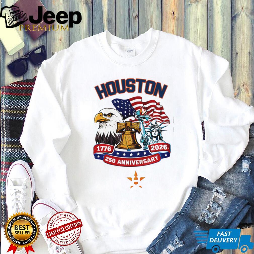 Houston Astros 250th Anniversary 1776 2026 Patriotic Baseball Jersey T Shirt