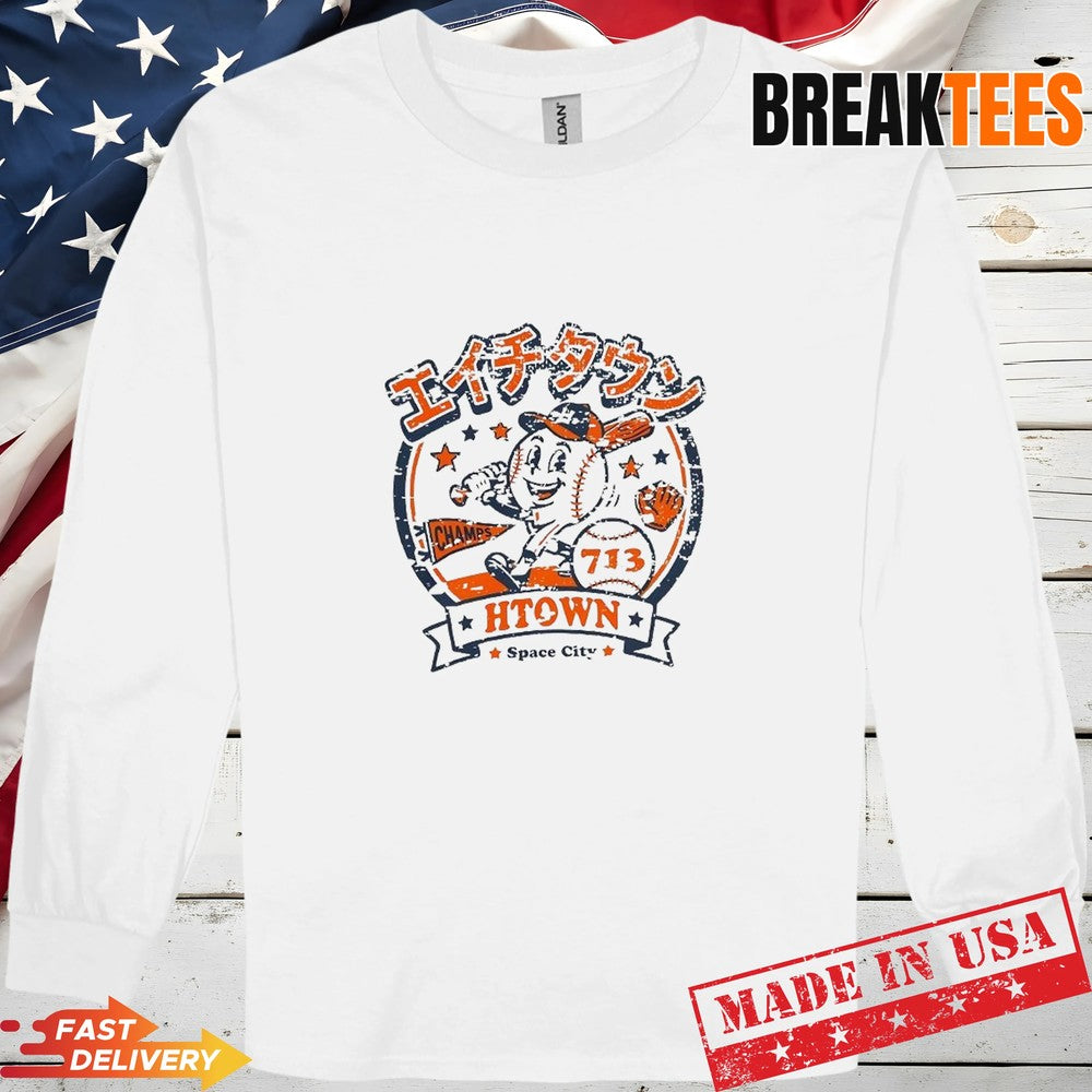 Houston Astros MLB Htown Katakana game ball series T-Shirt