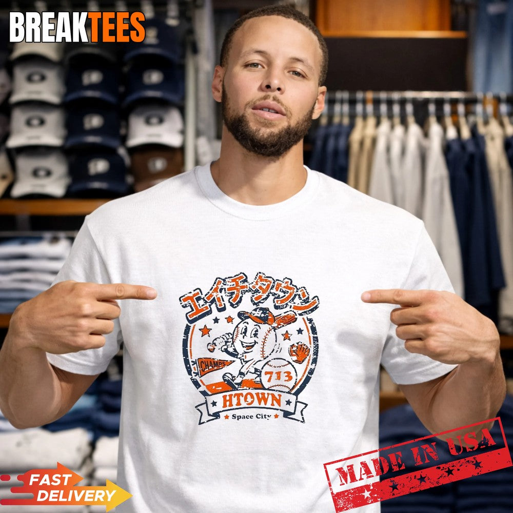 Houston Astros MLB Htown Katakana game ball series T-Shirt