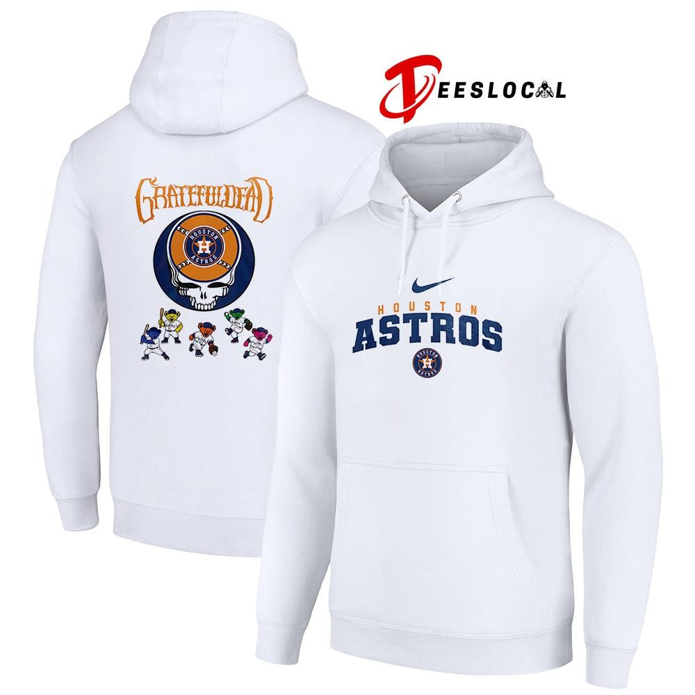 Houston Astros x Grateful Dead bear mascot shirt