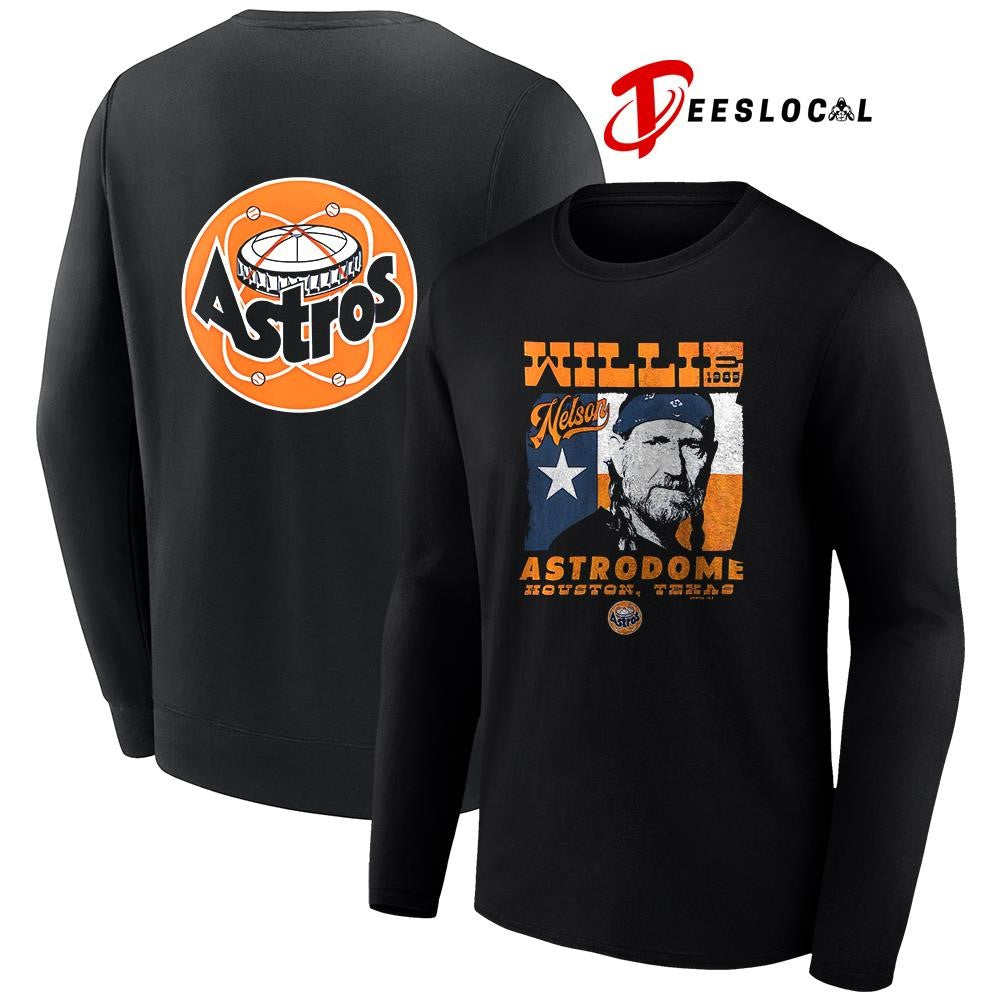 Houston Astros x Willie Nelson Astrodome portrait shirt