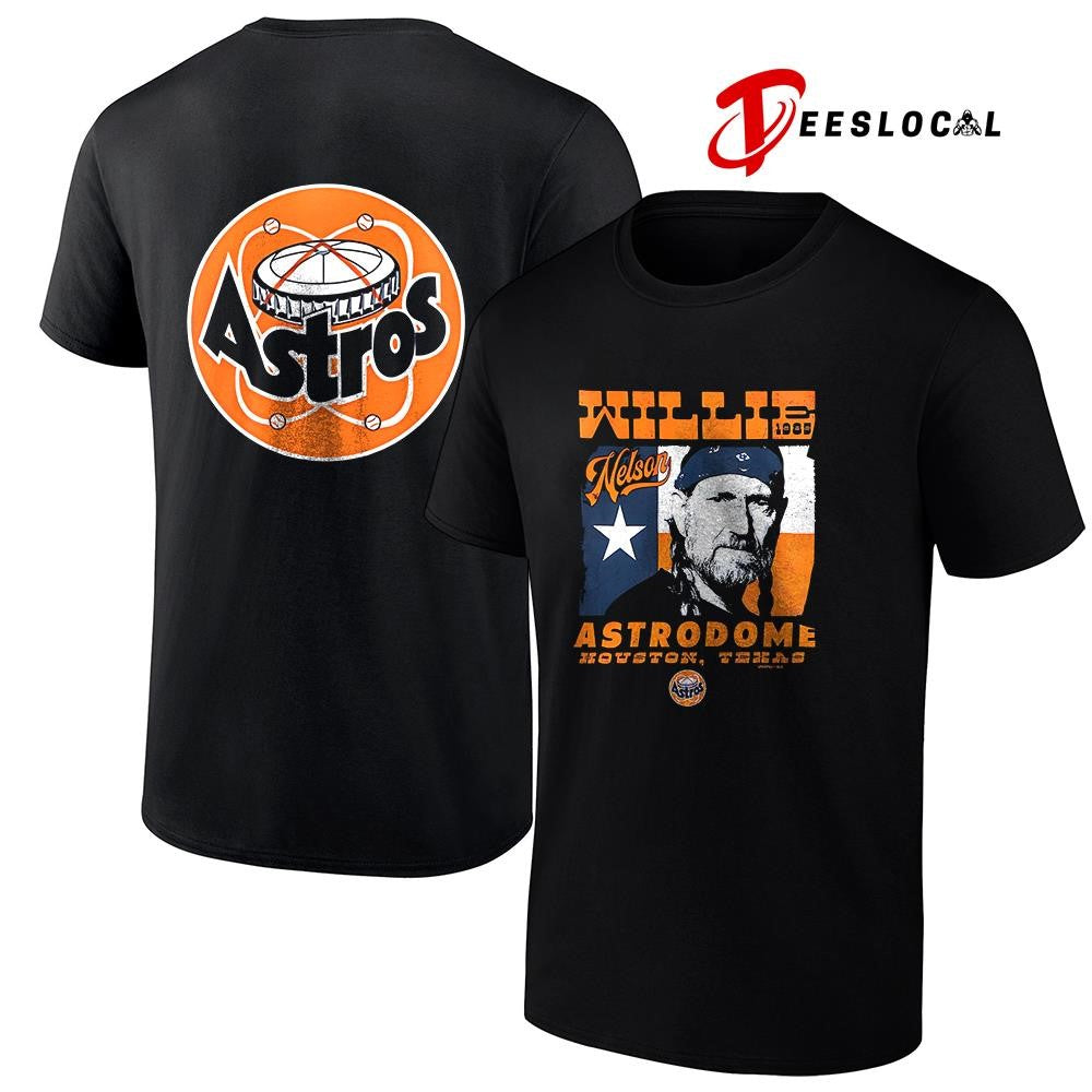 Houston Astros x Willie Nelson Astrodome portrait shirt