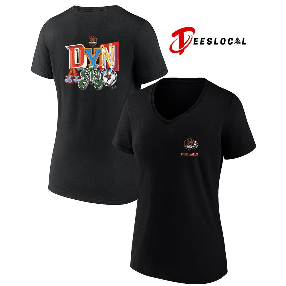 Houston Dynamo FC x Free Walls H-Town collection sign graphic shirt
