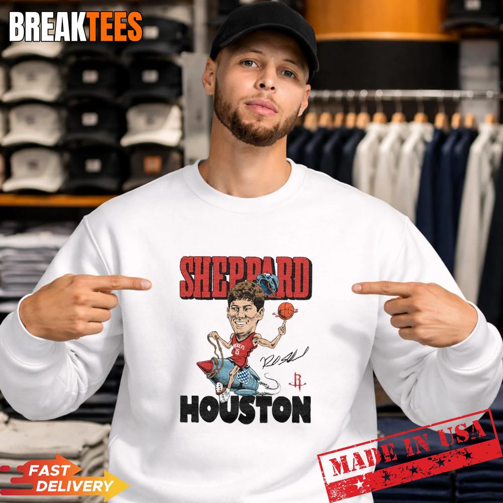 Houston Rockets Homage Reed Sheppard Rocket Shirt