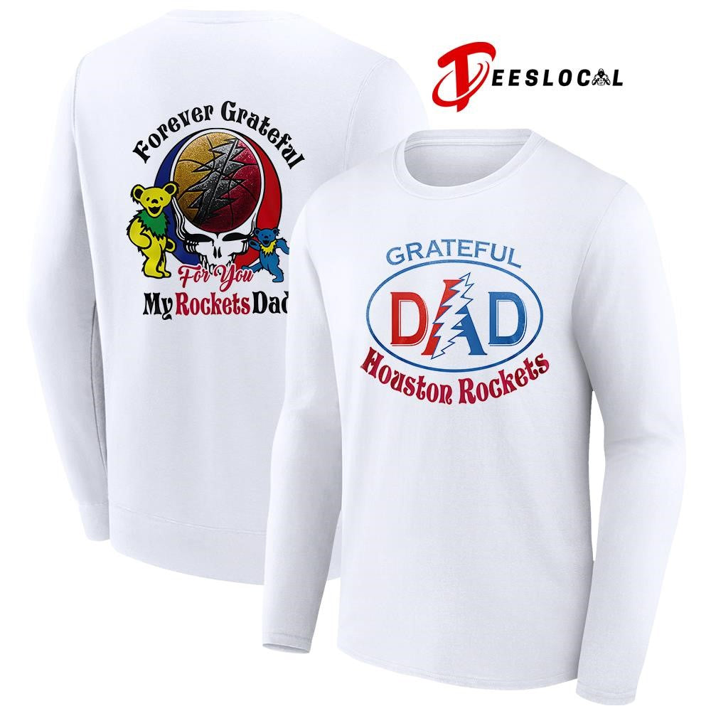 Houston Rockets x Grateful Dead Father Day forever Grateful logo shirt
