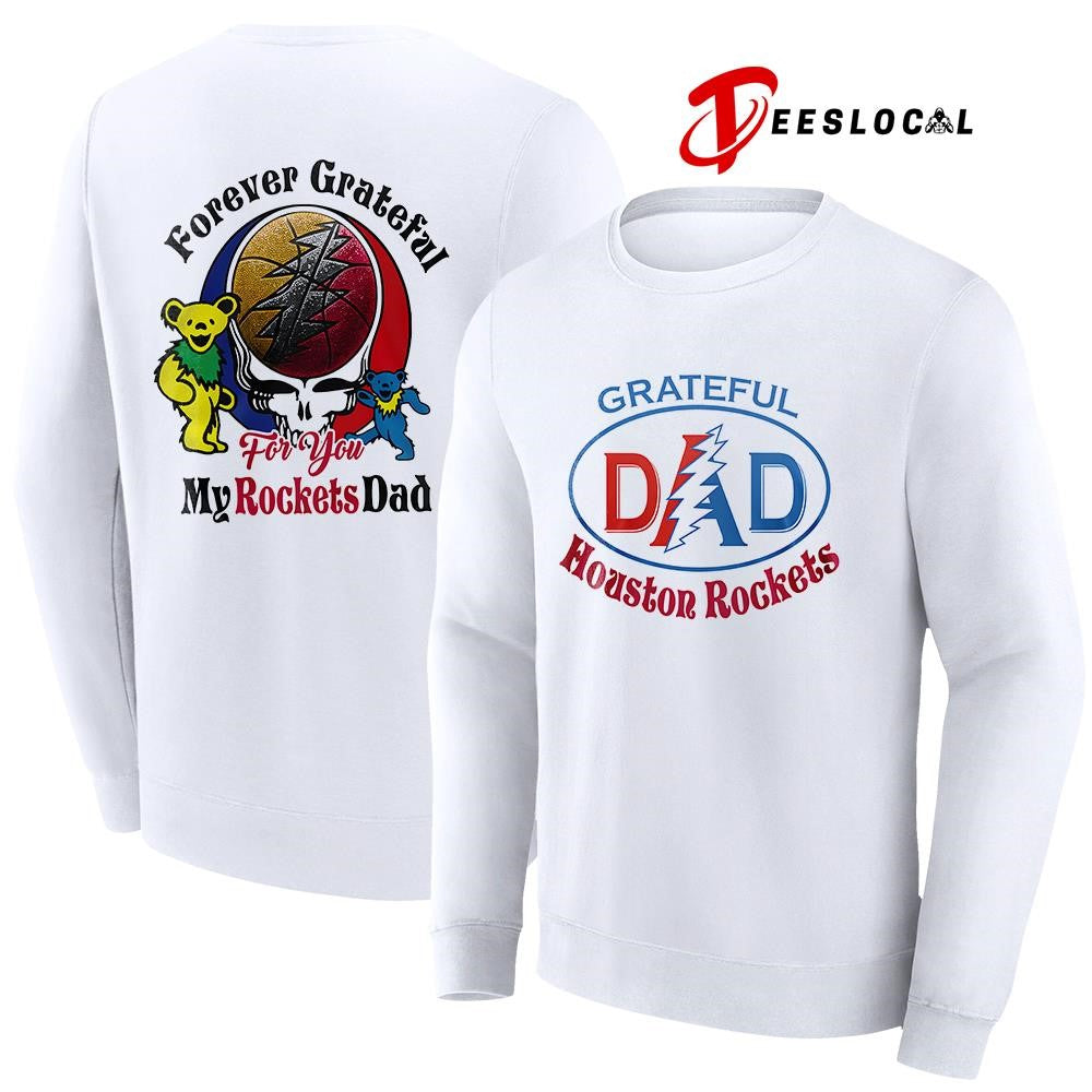 Houston Rockets x Grateful Dead Father Day forever Grateful logo shirt