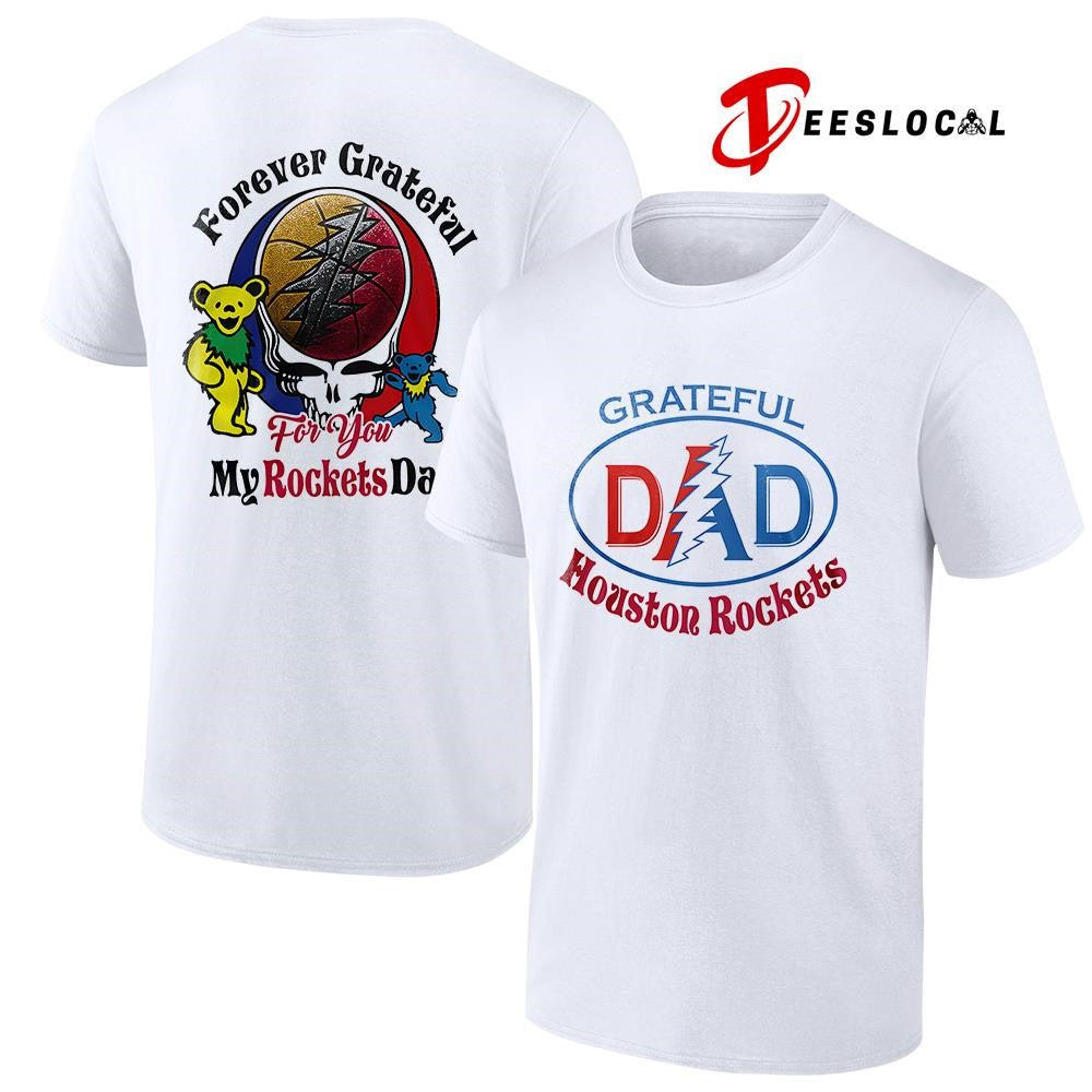 Houston Rockets x Grateful Dead Father Day forever Grateful logo shirt