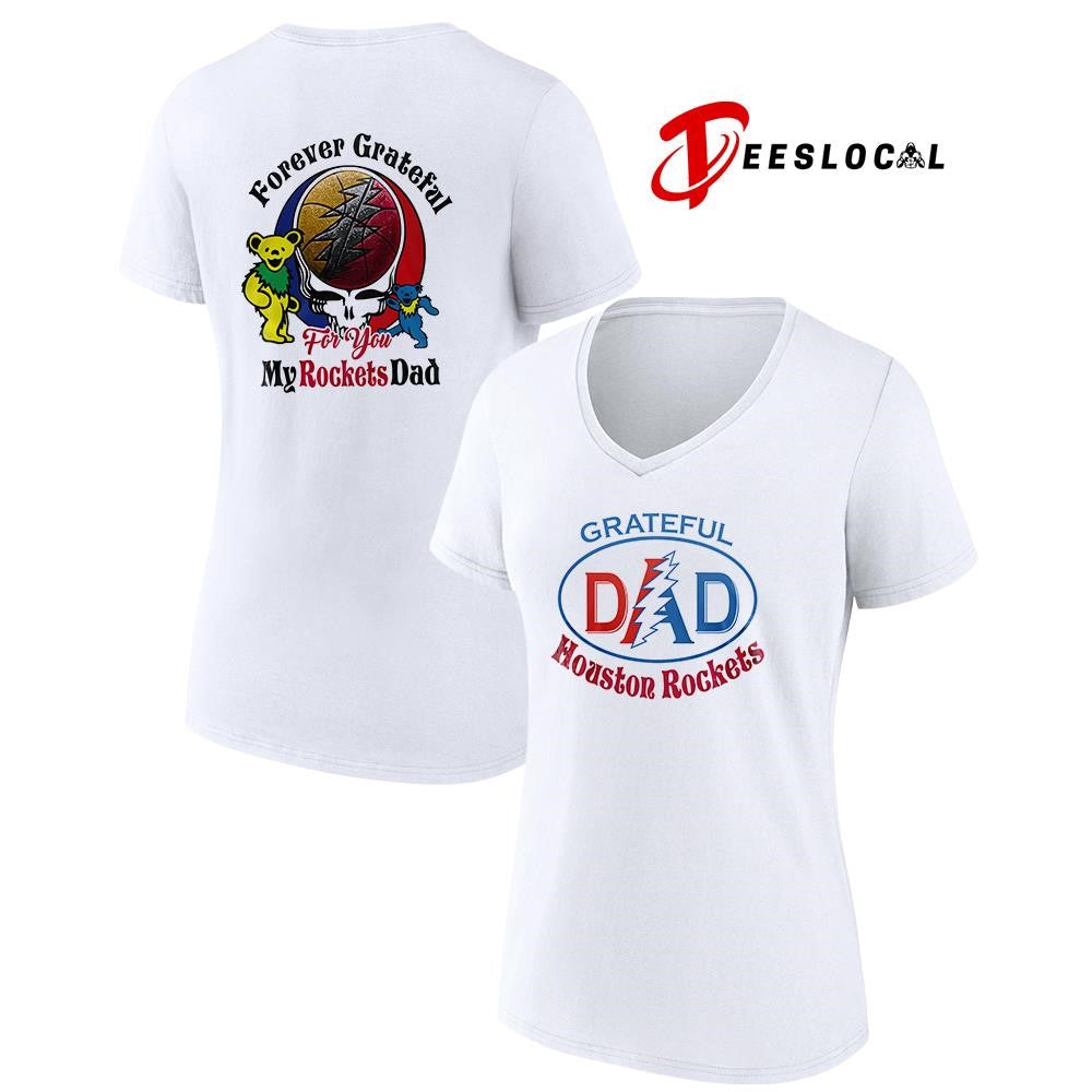 Houston Rockets x Grateful Dead Father Day forever Grateful logo shirt