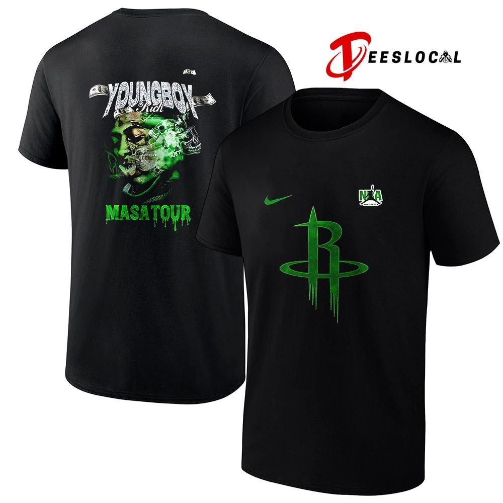 Houston Rockets x NBA Young Boy Masa tour shirt
