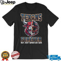 Houston Texans Forever Not Just When We Win Bull Mascot Split Helmet T Shirt