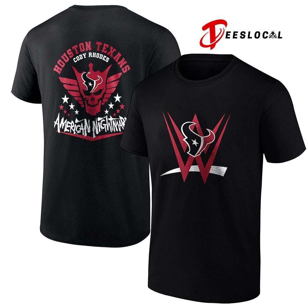Houston Texans x Cody Rhones American nightmare logo shirt
