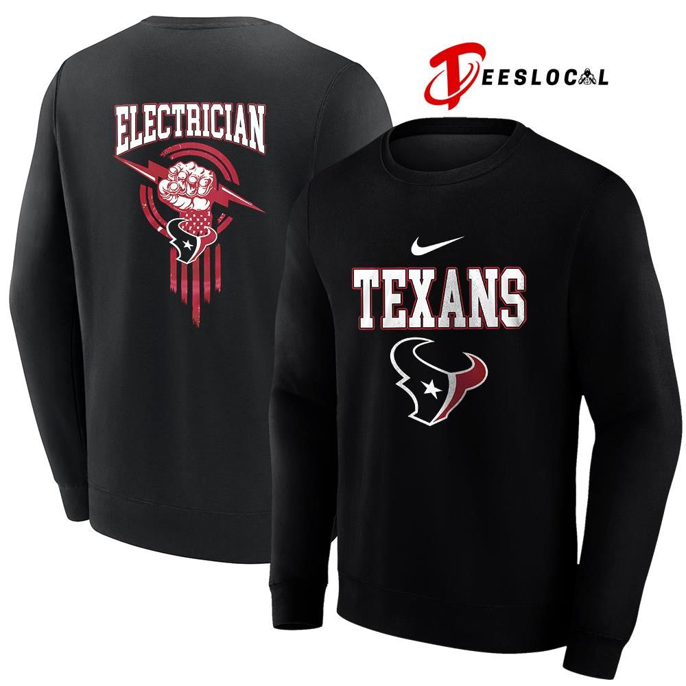 Houston Texans x Electrician logo shirt