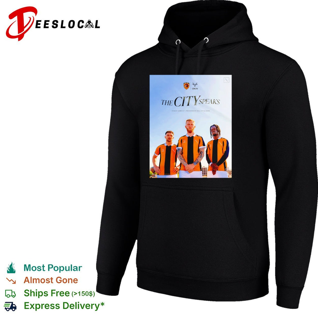 Hull City the city speaks soccer players shirt