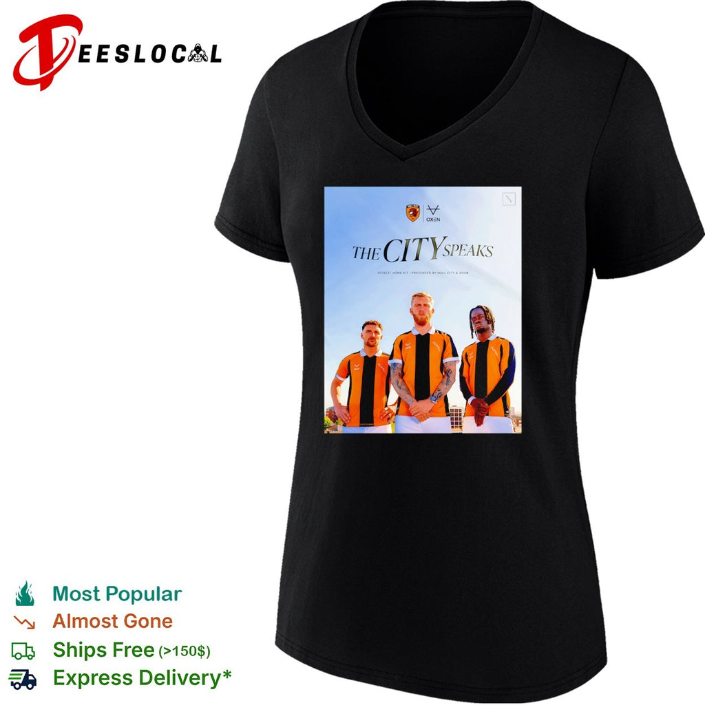 Hull City the city speaks soccer players shirt