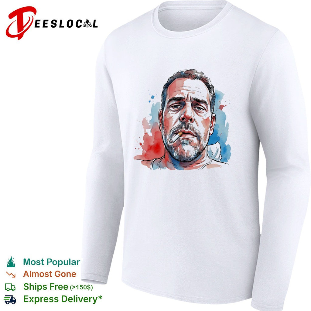 Hunter Biden Watercolor Portrait Politicalshirt