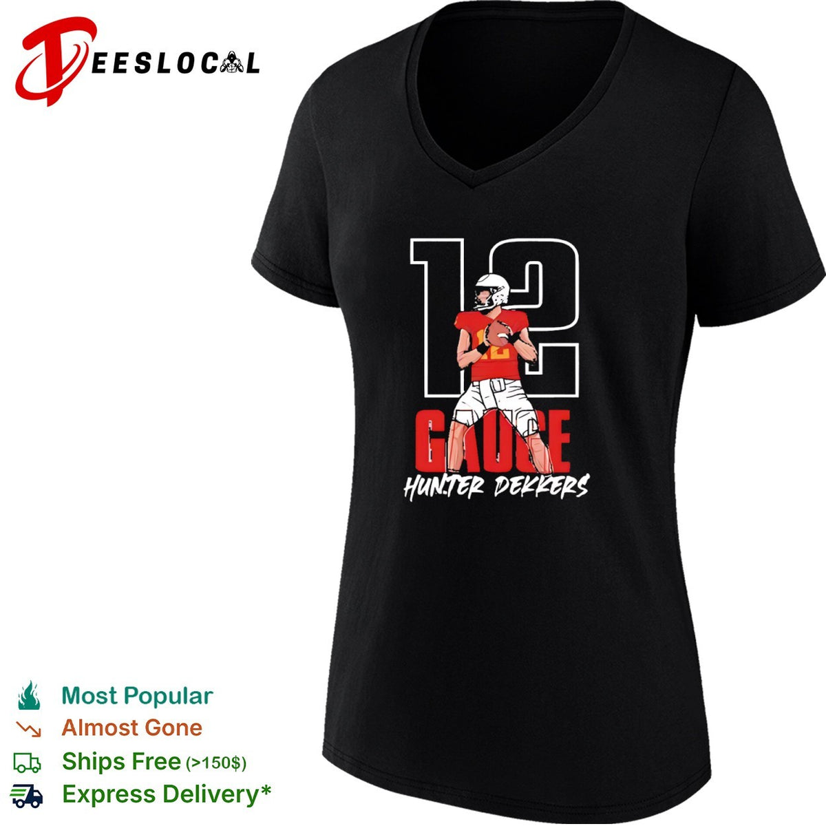 Hunter Dekkers Gauge 12 Iowa State Cyclones football shirt