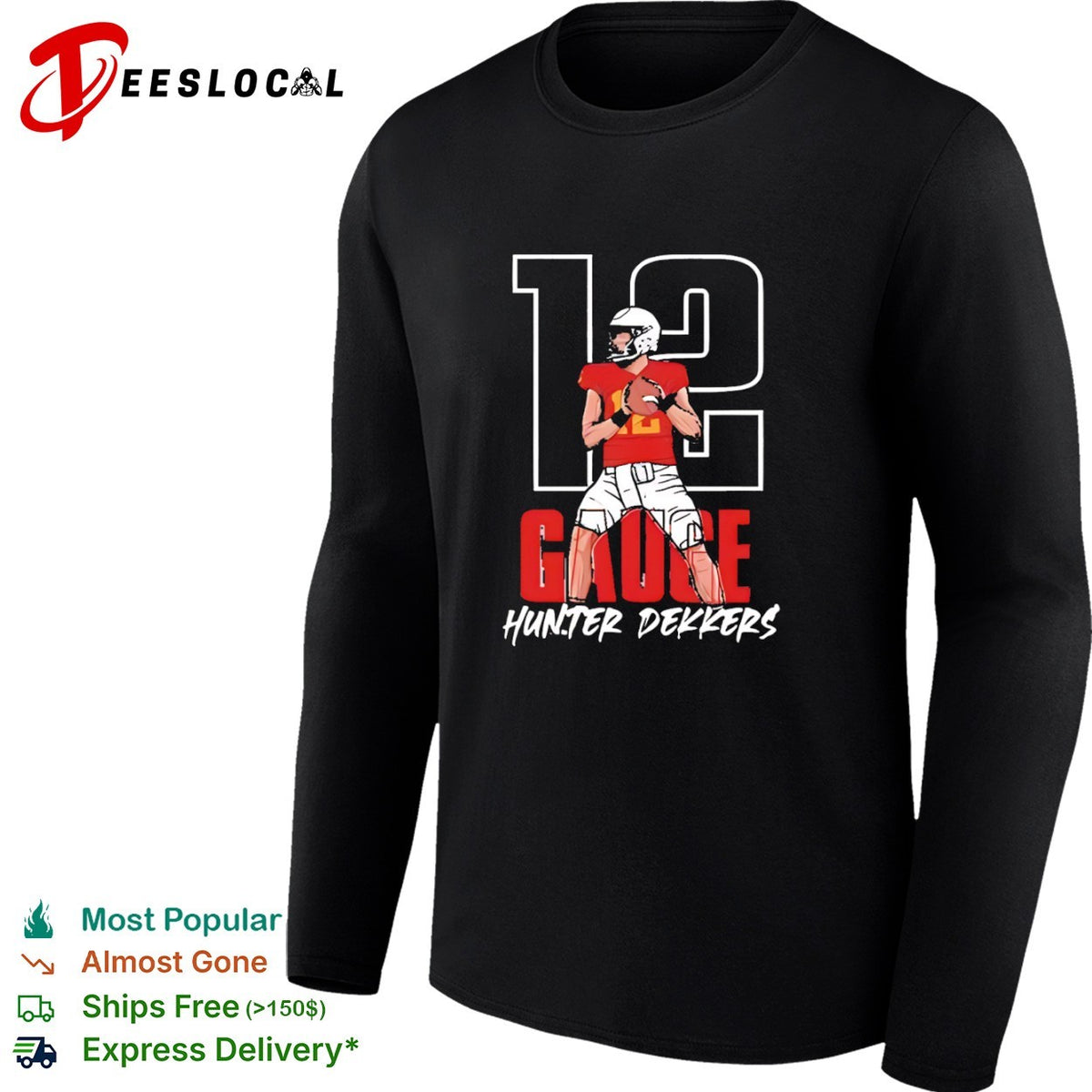 Hunter Dekkers Gauge 12 Iowa State Cyclones football shirt