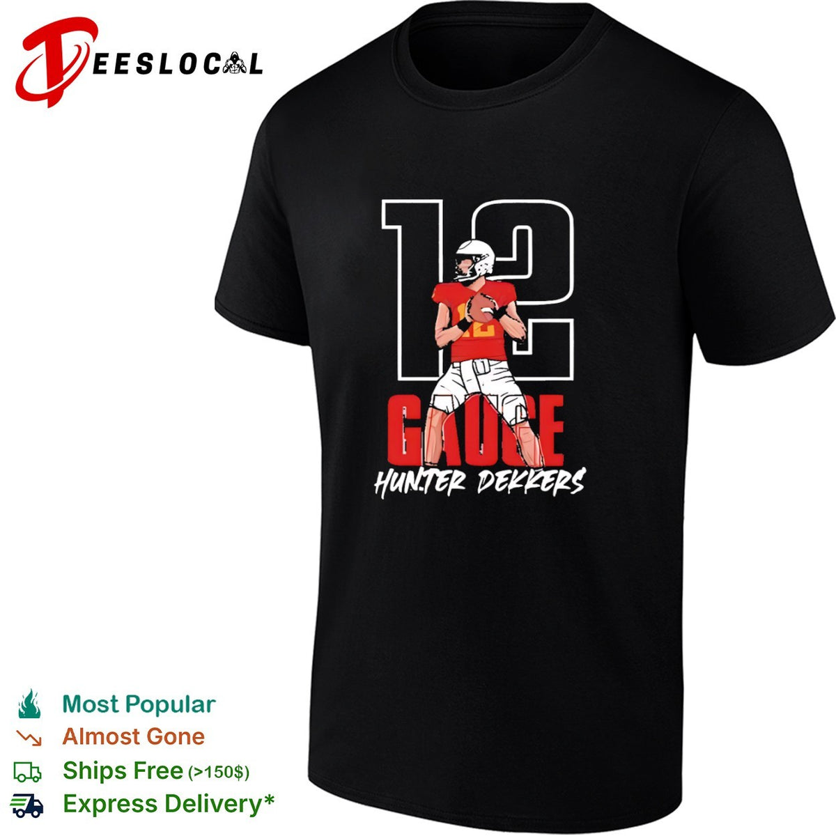 Hunter Dekkers Gauge 12 Iowa State Cyclones football shirt
