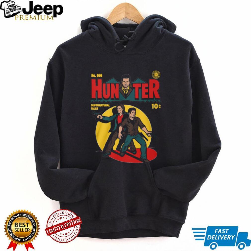 Hunter Supernatural Tales Retro Comic Book Style Winchester Brothers Shirt