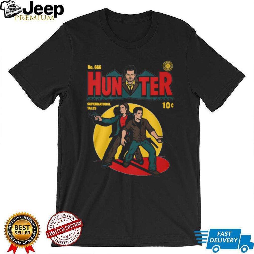 Hunter Supernatural Tales Retro Comic Book Style Winchester Brothers Shirt