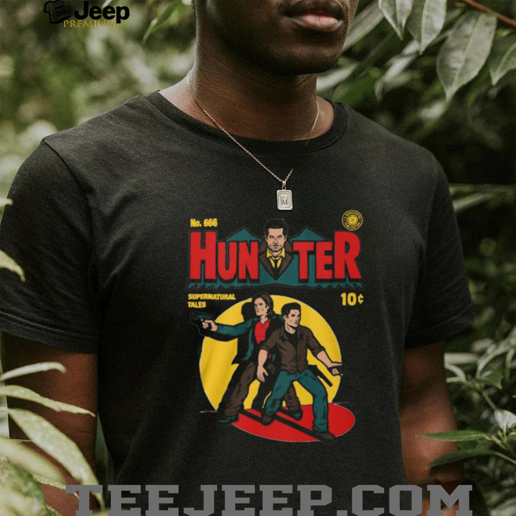 Hunter Supernatural Tales Retro Comic Book Style Winchester Brothers Shirt