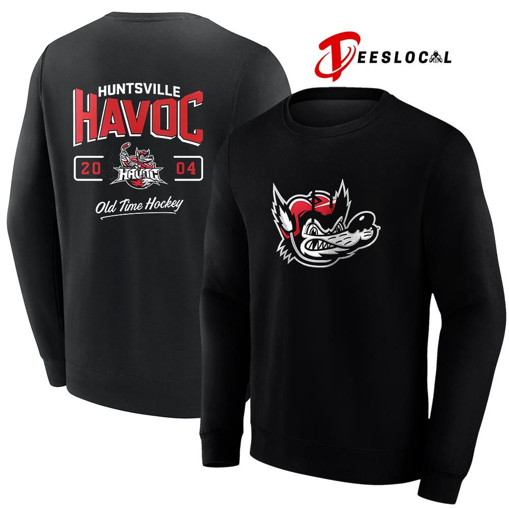 Huntsville Havoc 2004 old time hockey logo shirt