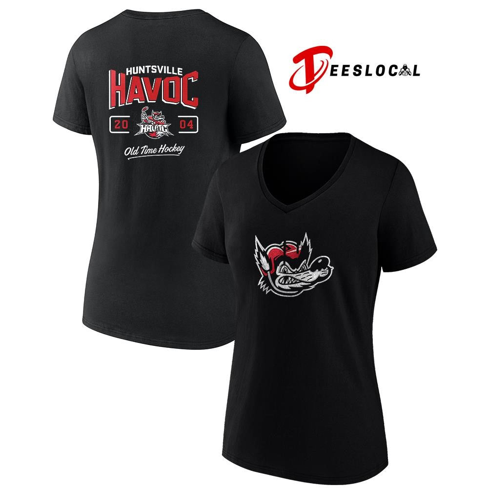 Huntsville Havoc 2004 old time hockey logo shirt