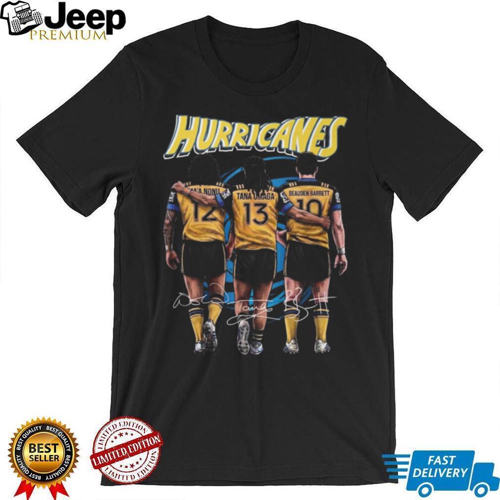 Hurricanes Rugby Stars Ma’a Nonu Tana Umaga Beauden Barrett Signature T Shirt
