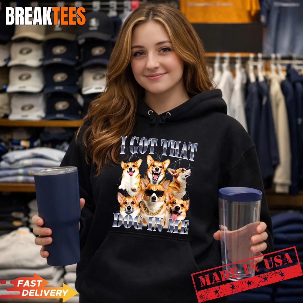 I Got that Dog in Me Corgi 90s Style Dog Owner T-Shirt