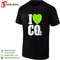 I Heart CO2 green heart by leaf shirt