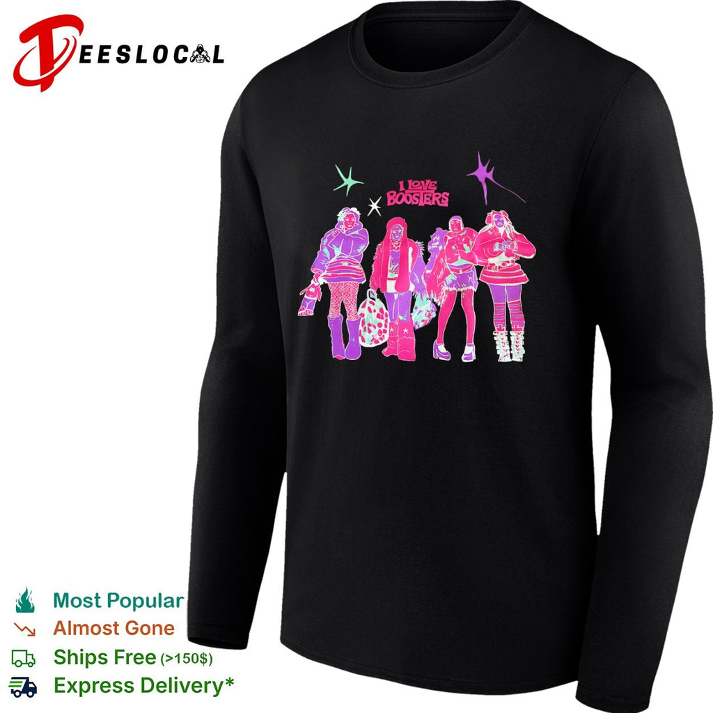 I Love Boosters graphic shirt
