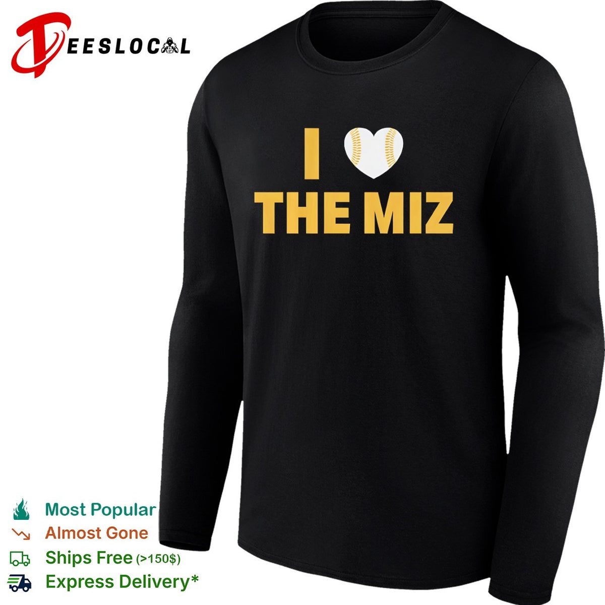 I Love the Miz Wrestler Mike Mizanin Softball Heart logo shirt