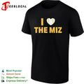 I Love the Miz Wrestler Mike Mizanin Softball Heart logo shirt
