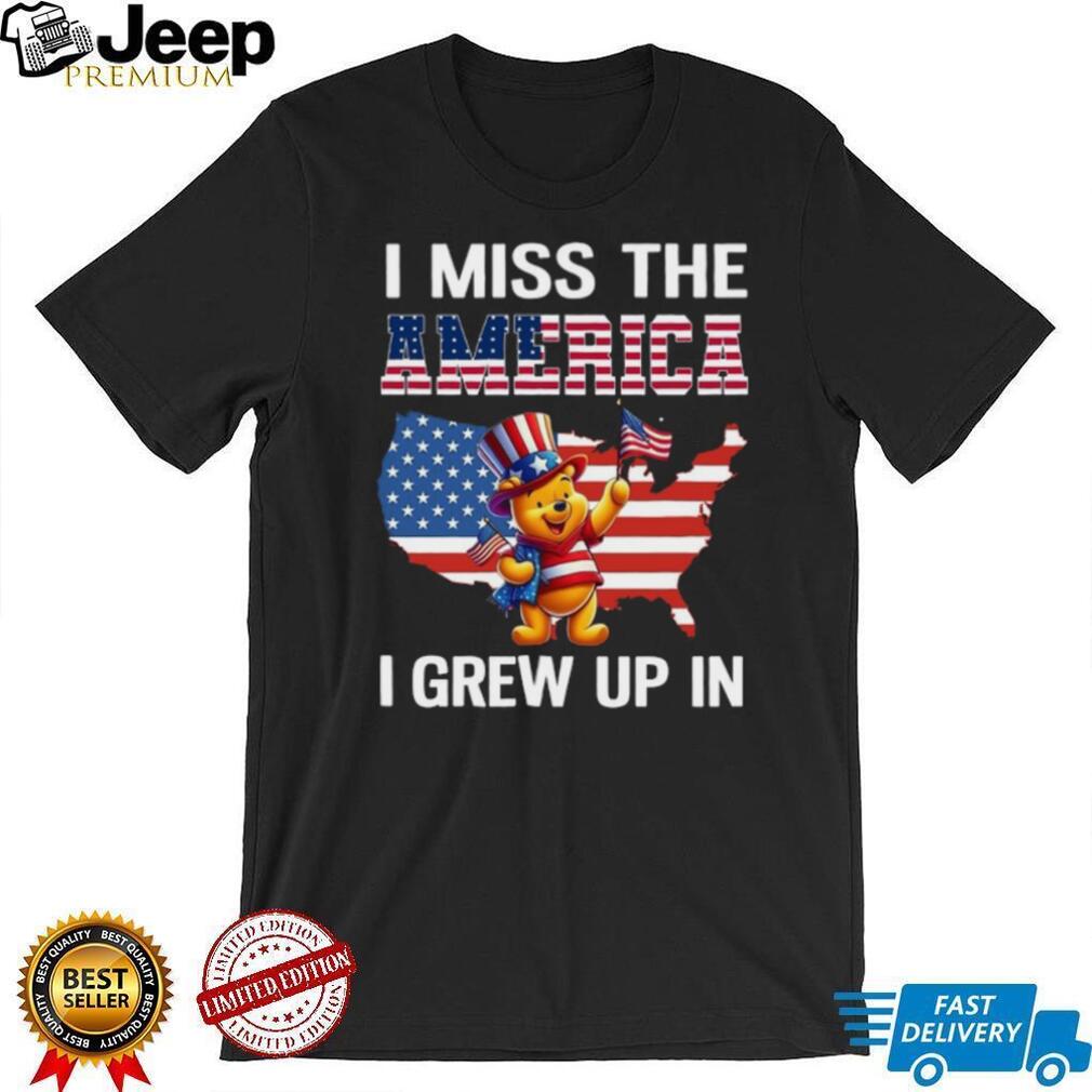 I Miss The America I Grew Up In Patriotic Pooh Bear T Shirt