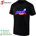 I Stand With Russia Map Flag Patriotic Nationalism Nation Country Political shirt