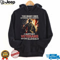 I Support Veterans Before Illegals American Flag Soldier T Shirt